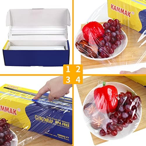 KAMMAK Plastic Wrap with Slide Cutter - Image 4