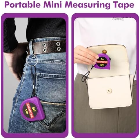 Copkim 50 Pcs Small Tape Measure Bulk 6 Ft 2M Mini Measuring Retractable Metric - Image 4