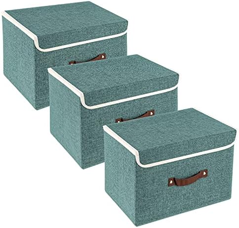 TYEERS Collapsible Storage Boxes, Washable Fabric Storage Bins by StorageOrganization