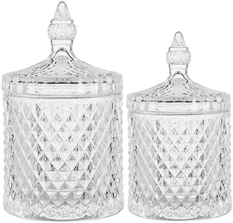 rejomiik Qtip Holder Glass Apothecary Jars by rejomiik