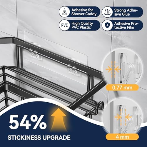 YASONIC 5-Pack Shower Caddy Adhesive Replacement - Image 3