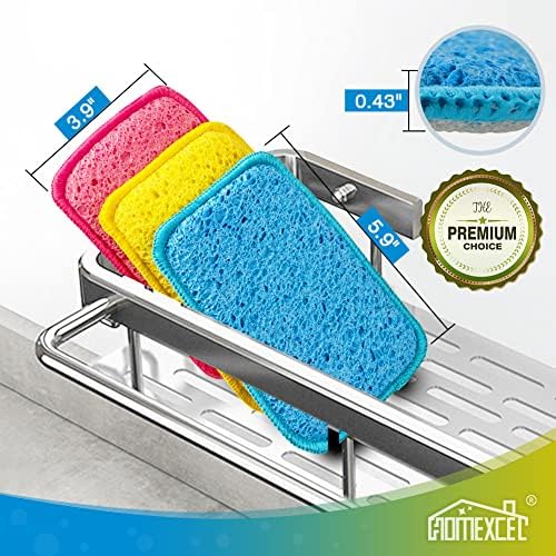 HOMEXCEL 12PK Scrub&Wipe Cloths, Dual-Sided Non-Scratch Sponges - Image 2
