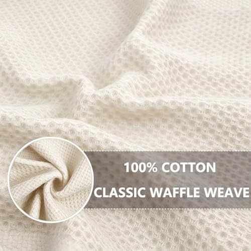 QUILTINA Kitchen Dish Cloths 6 Pack, 12 x 12 Inches, 100% Cotton Waffle Weave - Image 4