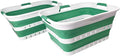 SAMMART 42 Collapsible Plastic Laundry Basket, Foldable Pop Up Storage by SAMMART
