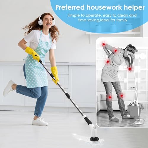 Electric Spin Scrubber, Cordless Cleaning Brush - Image 4