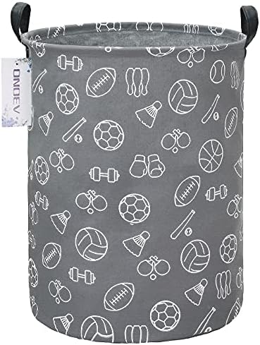 Round collapsible Large Sports Ball Laundry Hamper by ONOEV