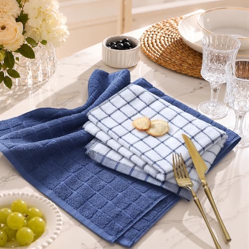 Kitinjoy Premium Kitchen Towels, Large 100% Cotton Terry 390 GSM Kitchen Hand - Image 4
