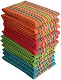 DG Collections Salsa Stripe Kitchen Dish Towels, 100% Cotton, Highly Absorbent by DGCollections