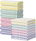 Kitinjoy Cotton 16 Pack Kitchen Towels and Dishcloths Sets, Mixed Color by Kitinjoy
