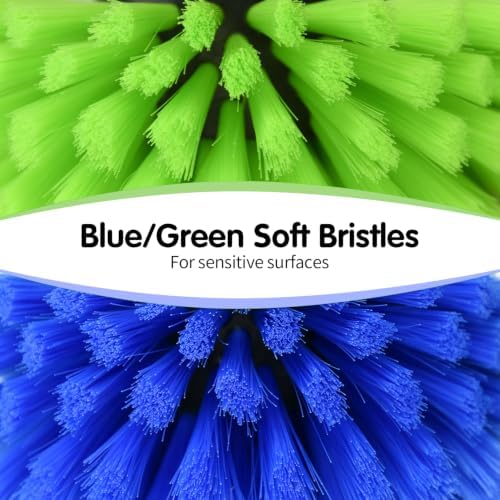 5pcs Drill Brush Set, Soft Bristle & Medium Bristle - Image 3