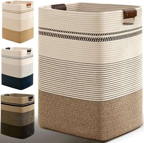 Laundry Hamper, 95L Tall Laundry Basket by Degeyoyo