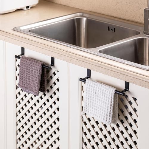 Cabinet Door Towel Bar, Kitchen Towel Holder, Matte Black - Image 6