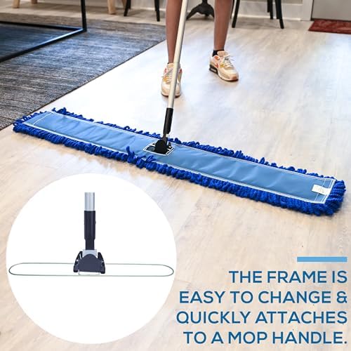 KLEEN HANDLER Commercial 48-Inch Clip On Dust Mop Frame - Image 5