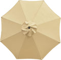Sunnyglade 9ft Patio Umbrella Replacement Canopy Market Umbrella Top Outdoor Umbrella Canopy with 8 Ribs