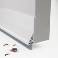 Door Draft Stopper with Brush, 2 Pack | Self Adhesive Weather Stripping by VANNESSE