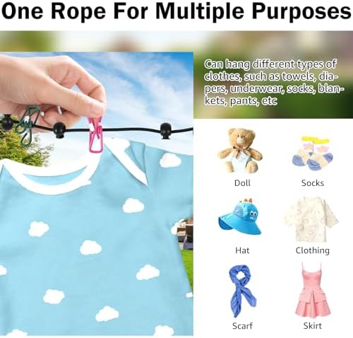 3 Pcs Retractable Portable Clothesline - Image 3