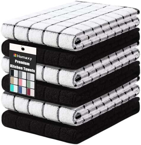 Homaxy Large Premium Cotton Kitchen Towels 16"x 28", 6 Pack by Homaxy