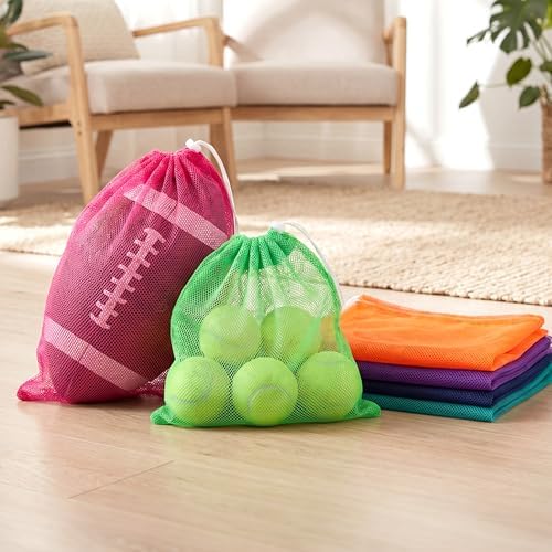 Frienda 6pcs Mesh Bag Drawstring Mesh Laundry Bags, 11 x 15 Inch Durable Nylon - Image 2