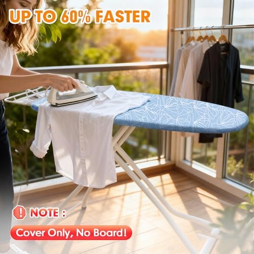 Ironing Board Cover and Pad, 15x54 Standard Size, Scorch Resistant - Image 2