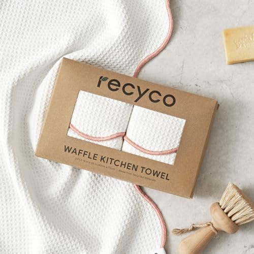 RECYCO Waffle Kitchen Towel Set of 2 - Image 7