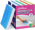 LAUNDRYLUX Magic Sponge Erasers, 4 Pack Dual-Sided Shower & Tub Cleaner by LAUNDRYLUX
