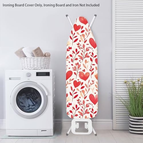 Love Heart Ironing Board Covers Standard Size Floral Ironing Board Covers - Image 3
