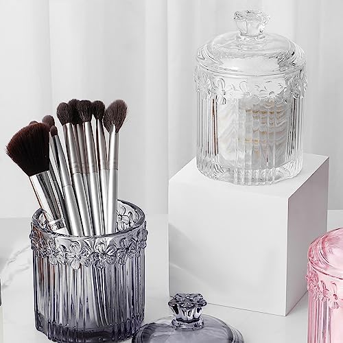 rejomiik 2 Pack Qtip Holder Glass Apothecary Jars - Image 6