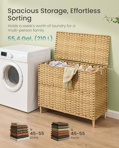 SONGMICS 4-SectionLaundry Hamper - Image 3