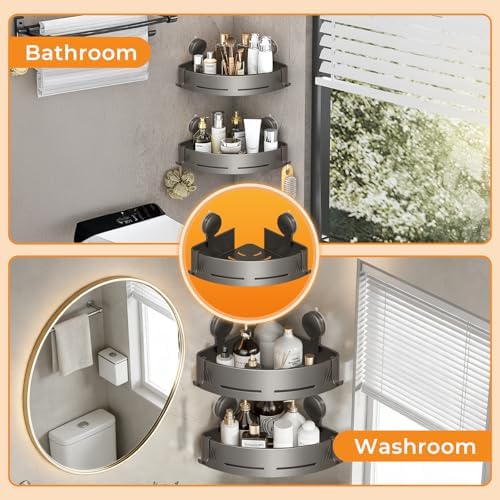 Triangular Corner Shower Caddy 2-Pack - Image 6