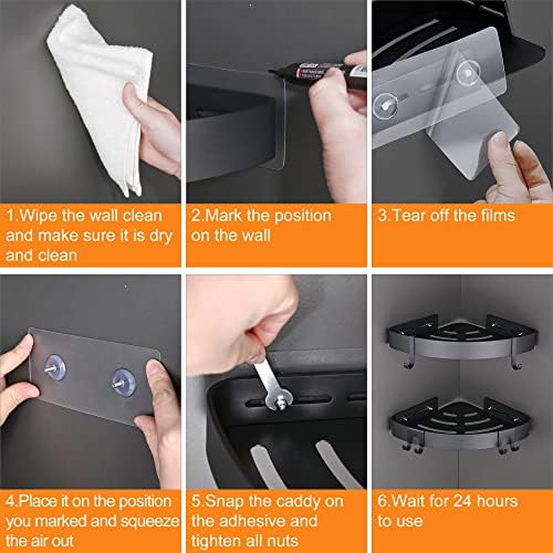 DUFU Adhesive Corner Shower Caddy - Image 6