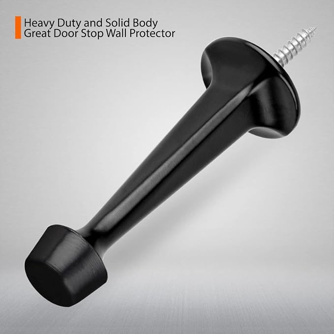 6 Pack Solid Rigid Door Stops - Image 2