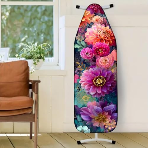Nuxovilar Colorful Floral Ironing Board Cover 15x54 Inches Polyester - Image 2