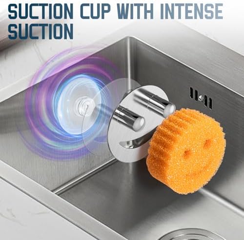 Yoshiky Stainless Steel Smiley Face Dish Sponge Holder, Rv Apartment Kitchen - Image 4