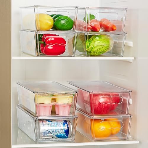 Vtopmart 8pcs Clear Stackable Storage Bins - Image 6