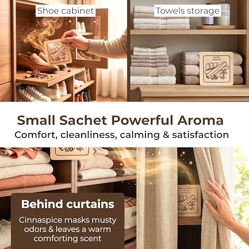 Cinnaspice - Scented Sachets for Drawer and Closet Freshener - Pack of 3 - Home - Image 4