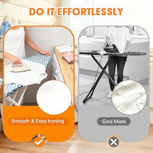 Ironing Board Cover and Pad, 18x49 Extra Wide, Scorch Resistant - Image 4
