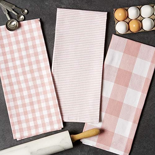 DII Gingham Check Kitchen Collection, Dishtowel Set - Image 4