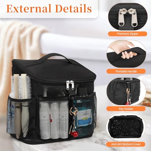 CUBETASTIC Shower Caddy Portable Mesh Shower Tote - Image 3