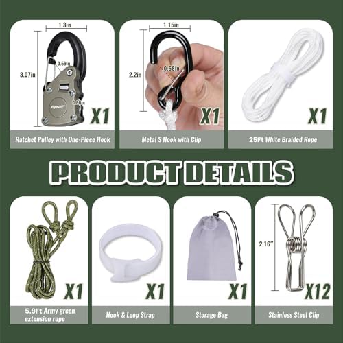 Vigorport Retractable Clothes Line Outdoors - Image 3