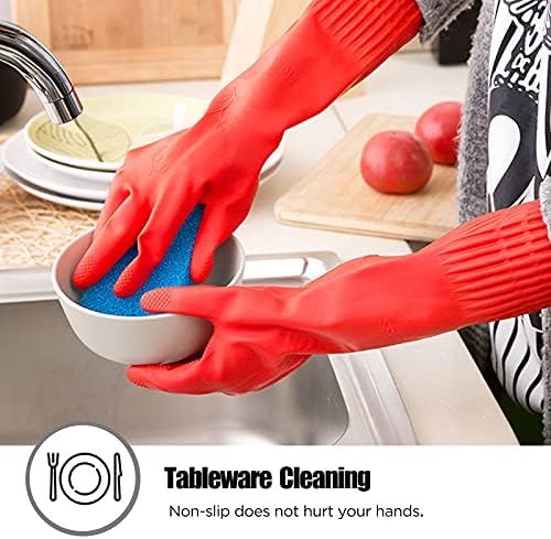 Rubber cleaning gloves 1 or 3 Pairs - Image 2