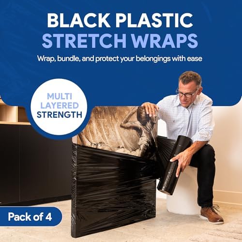 International Plastics Co. 18" Stretch Film/Wrap 1500 feet 80 Gauge, 4 Pack - Image 2