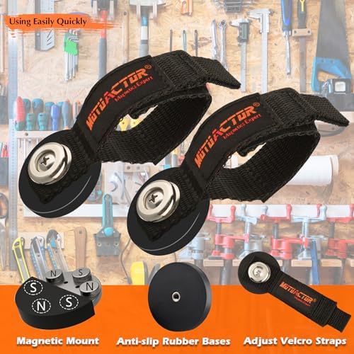 MUTUACTOR Magnetic Hooks Heavy Duty, Non-Slip Magnets Extension Cord Organizer - Image 4