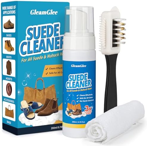 Suede Cleaner Kit 6.76oz for Shoes, Boots & Bags by GleamGlee