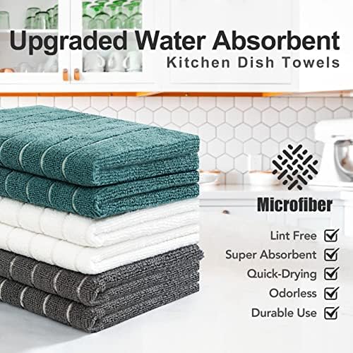 PY HOME & SPORTS Microfiber Kitchen Dish Towels 6 Pack- 17 x 25” Super - Image 5