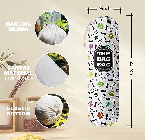 Grocery Bags Holder Organizer For Shopping Bags, Wall Mount Plastic Bags - Image 3
