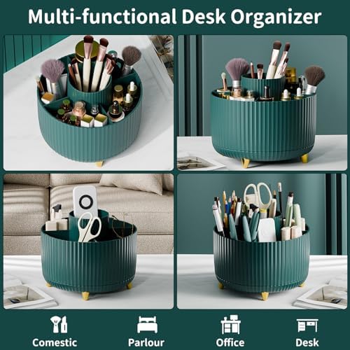 fanado 360° Rotate Makeup Brush Holder Organizer, Makeup Organizers Countertop - Image 3