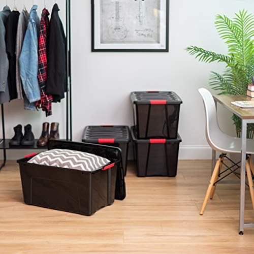 IRIS USA 4-Pack 72 Quart Storage Bins - Image 4