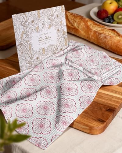 Miss Adola 370GSM Cotton Waffle Kitchen Towels - Image 6