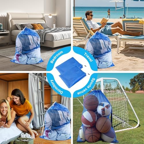 2 Pack Large Mesh Laundry Bags - Image 6