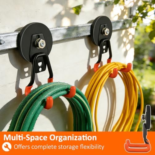 MUTUACTOR Upgraded Strong Magnetic Hooks, Φ2.59” 2PCS Utility Magnetic Hooks - Image 2
